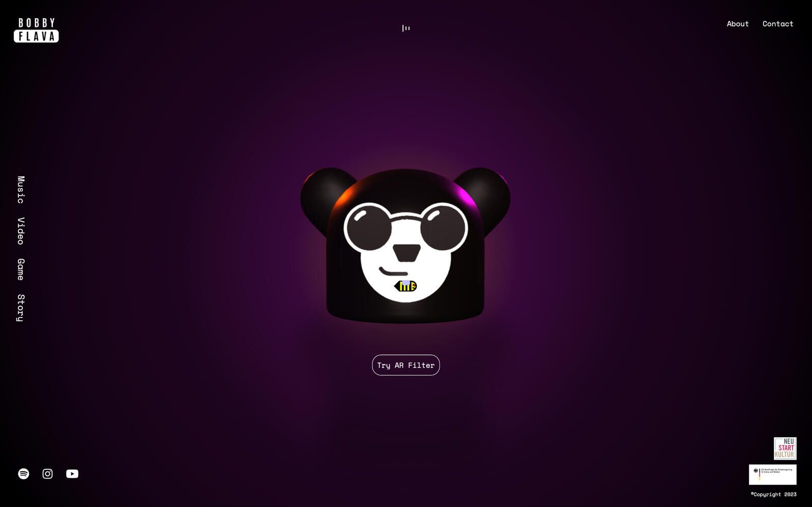 Bobby Flava - Music site, interactive portfolio